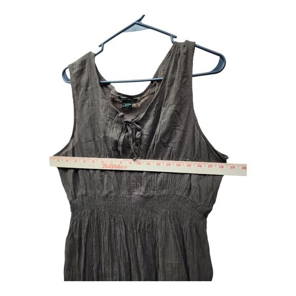 Eddie Bauer Women's Brown One Piece Cotton Dress Swimsuit Cover Up Beach XL - Picture 5 of 8